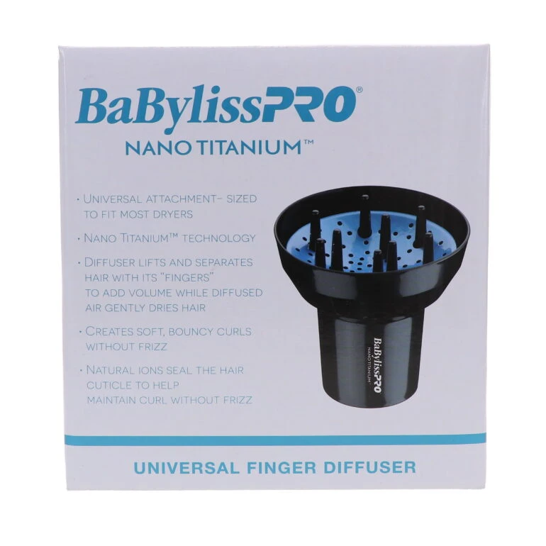 Simple BaBylissPRO Nano Titanium Universal Finger Diffuser 8 Simple BaBylissPRO Nano Titanium Universal Finger Diffuser - Image 6