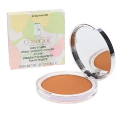 Simple CLINIQUE Stay-Matte Sheer Pressed Powder 04 Honey 0.27 Oz -Laladaisy Trendy 1411403.07 2