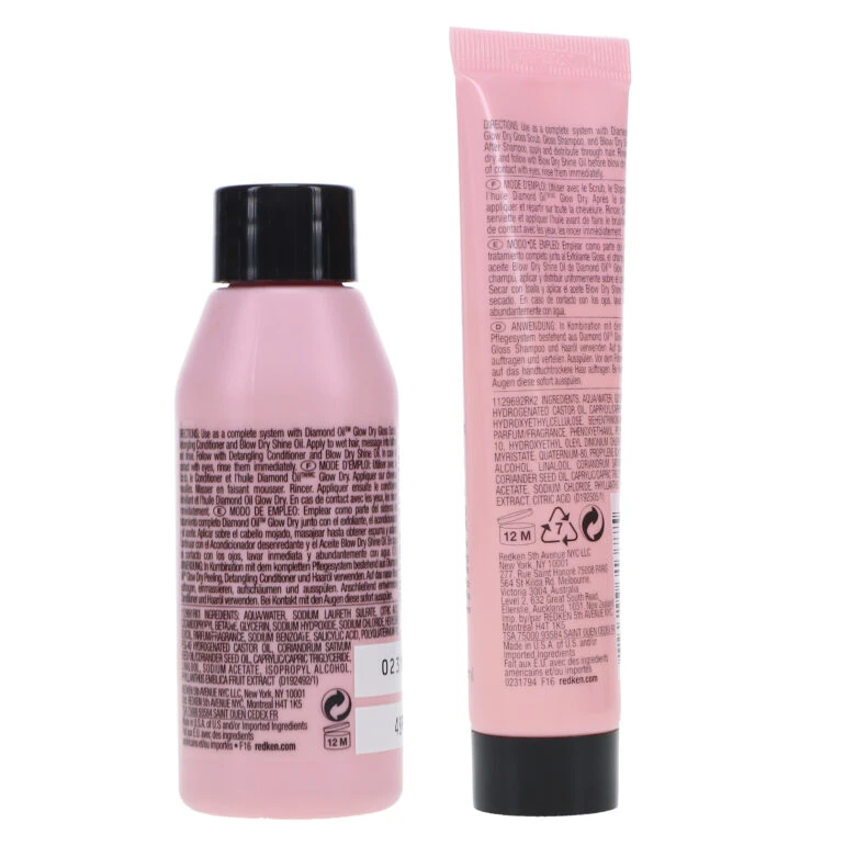 Simple Redken Diamond Oil Glow Dry Shampoo 1.7 Oz & Diamond Oil Glow Dry Conditioner 1 Oz Combo Pack 10 Simple Redken Diamond Oil Glow Dry Shampoo 1.7 Oz & Diamond Oil Glow Dry Conditioner 1 Oz Combo Pack - Image 8