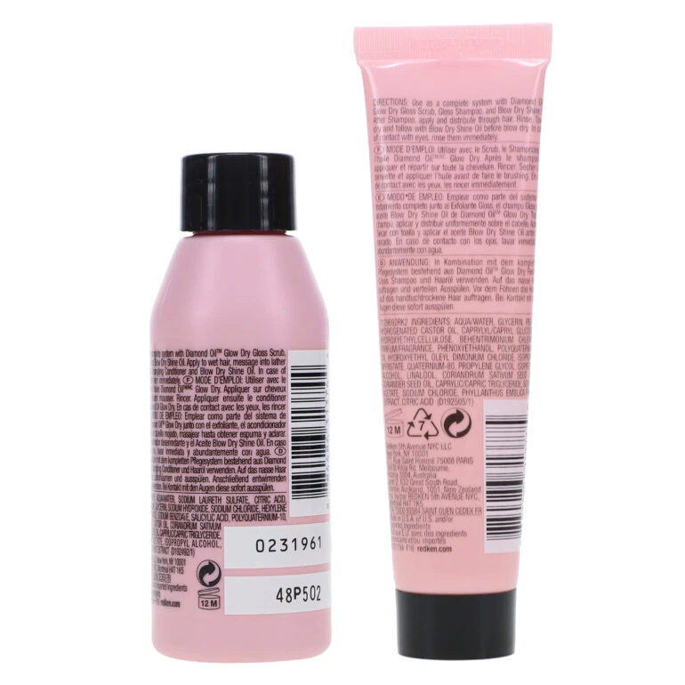 Simple Redken Diamond Oil Glow Dry Shampoo 1.7 Oz & Diamond Oil Glow Dry Conditioner 1 Oz Combo Pack 9 Simple Redken Diamond Oil Glow Dry Shampoo 1.7 Oz & Diamond Oil Glow Dry Conditioner 1 Oz Combo Pack - Image 7