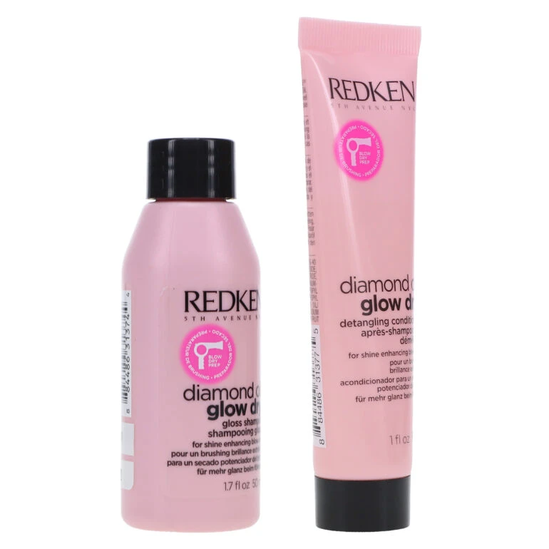 Simple Redken Diamond Oil Glow Dry Shampoo 1.7 Oz & Diamond Oil Glow Dry Conditioner 1 Oz Combo Pack 8 Simple Redken Diamond Oil Glow Dry Shampoo 1.7 Oz & Diamond Oil Glow Dry Conditioner 1 Oz Combo Pack - Image 6