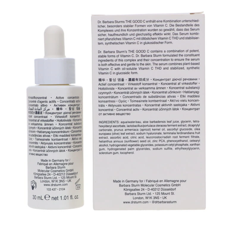Simple Dr. Barbara Sturm The Good C Vitamin C Serum 1 Oz 9 Simple Dr. Barbara Sturm The Good C Vitamin C Serum 1 Oz - Image 7
