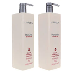 Simple L’ANZA Healing ColorCare Color-Preserving Shampoo 33.8 Oz & Healing ColorCare Color-Preserving Conditioner 33.8 Oz Combo Pack -Laladaisy Trendy 1444110.06 2