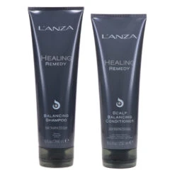 Simple L’ANZA Healing Remedy Balancing Shampoo 9 Oz & Healing Remedy Scalp Balancing Conditioner 8.5 Oz Combo Pack -Laladaisy Trendy 1444111.01