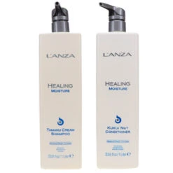 Simple L’ANZA Healing Moisture Tamanu Cream Shampoo 33.8 Oz & Healing Moisture Kukui Nut Conditioner 33.8 Oz Combo Pack -Laladaisy Trendy 1444115.01 2