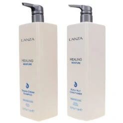 Simple L’ANZA Healing Moisture Tamanu Cream Shampoo 33.8 Oz & Healing Moisture Kukui Nut Conditioner 33.8 Oz Combo Pack -Laladaisy Trendy 1444115.02 2