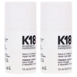 Simple K18 Leave-In Molecular Repair Hair Mask 0.5 Oz 2 Pack -Laladaisy Trendy 1444501.06 2
