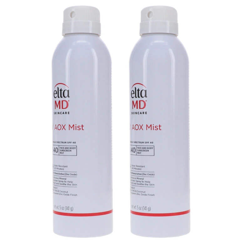 Simple EltaMD UV AOX Mist Broad-Spectrum SPF 40 5 Oz 2 Pack 3 Simple EltaMD UV AOX Mist Broad-Spectrum SPF 40 5 Oz 2 Pack