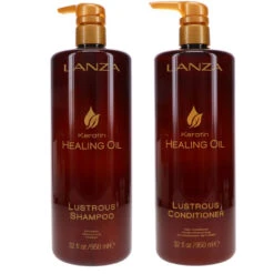 Simple L’ANZA Keratin Healing Oil Lustrous Shampoo 32.1 Oz & Keratin Healing Oil Lustrous Conditioner 32.1 Oz Combo Pack -Laladaisy Trendy 1444738.01 2