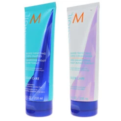 Simple Moroccanoil Blonde Perfecting Purple Shampoo 6.7 Oz & Blonde Perfecting Purple Conditioner 6 Oz Combo Pack -Laladaisy Trendy 1444848.02 2