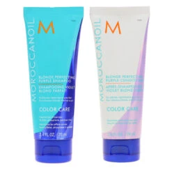 Simple Moroccanoil Blonde Perfecting Purple Shampoo 2 Oz & Blonde Perfecting Purple Conditioner 2 Oz Combo Pack -Laladaisy Trendy 1444849.01 2