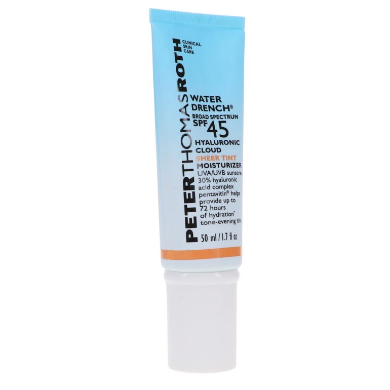 Simple Peter Thomas Roth Water Drench Hyaluronic Cloud Sheer Tint Moisturizer SPF 45 1.7 Oz 4 Simple Peter Thomas Roth Water Drench Hyaluronic Cloud Sheer Tint Moisturizer SPF 45 1.7 Oz - Image 2