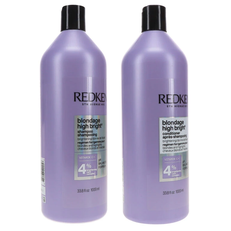 Simple Redken Blondage High Bright Shampoo 33.8 Oz & Blondage High Bright Conditioner 33.8 Oz Combo Pack 6 Simple Redken Blondage High Bright Shampoo 33.8 Oz & Blondage High Bright Conditioner 33.8 Oz Combo Pack - Image 4