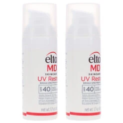 Simple EltaMD UV Restore Broad Spectrum Facial Sunscreen SPF 40 1.7 Oz 2 Pack