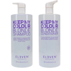 Simple ELEVEN Australia Keep My Colour Blonde Shampoo 32.5 Oz & Keep My Colour Blonde Conditioner 32.5 Oz Combo Pack -Laladaisy Trendy 1444933.01 2