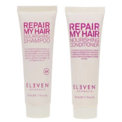 Simple ELEVEN Australia Repair My Hair Nourishing Shampoo 1.7 Oz & Repair My Hair Nourishing Conditioner 1.7 Oz Combo Pack -Laladaisy Trendy 1444934.01 2