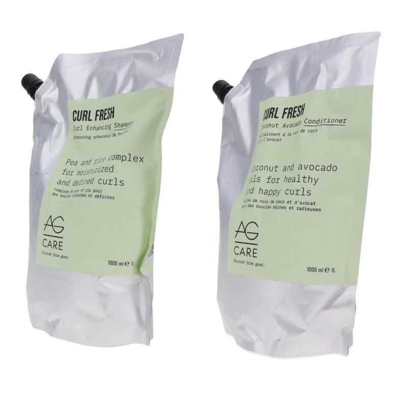 Simple AG Care Curl Fresh Curl Enhancing Shampoo 33 Oz & Curl Fresh Coconut Avocado Conditioner 33 Oz Combo Pack 4 Simple AG Care Curl Fresh Curl Enhancing Shampoo 33 Oz & Curl Fresh Coconut Avocado Conditioner 33 Oz Combo Pack - Image 2