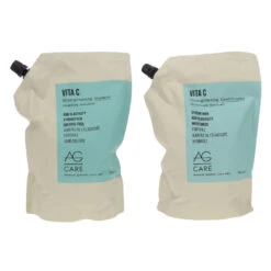 Simple AG Care Vita C Sulfate-Free Strengthening Shampoo 33 Oz & Vita C Strengthening Conditioner 33 Oz Combo Pack -Laladaisy Trendy 1444987.01 2
