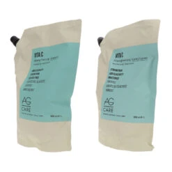 Simple AG Care Vita C Sulfate-Free Strengthening Shampoo 33 Oz & Vita C Strengthening Conditioner 33 Oz Combo Pack -Laladaisy Trendy 1444987.02 2