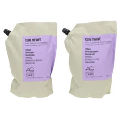 Simple AG Care Curl Revive Curl Hydrating Shampoo 33.8 Oz & Curl Thrive Curl Hydrating Conditioner 33.8 Oz Combo Pack -Laladaisy Trendy 1444988.01 2