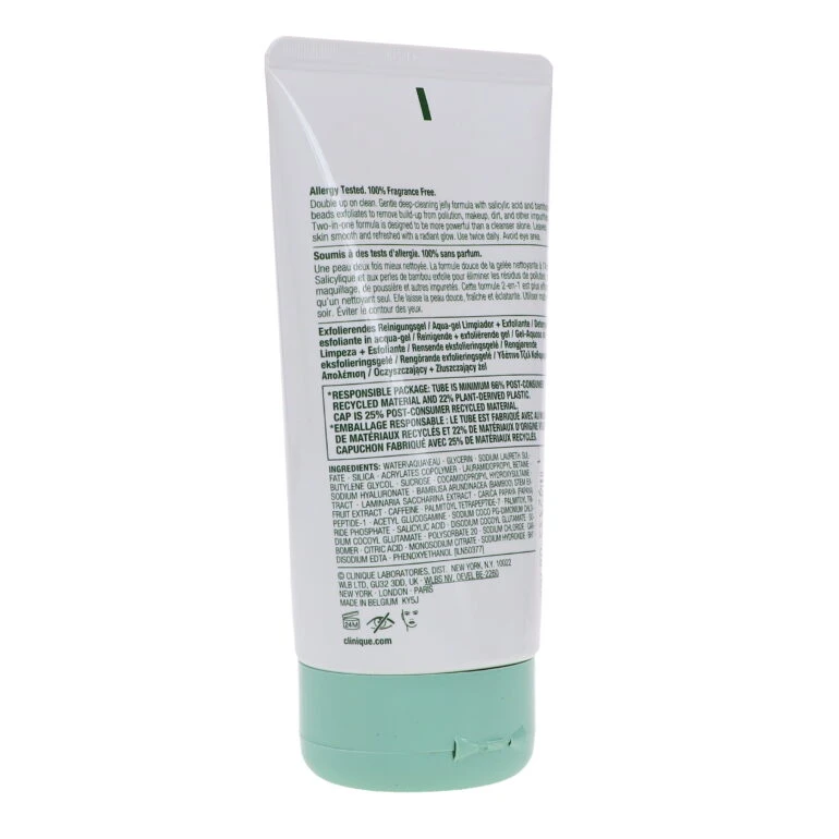 Simple CLINIQUE All About Clean 2-In-1 Cleansing + Exfoliating Jelly 5 Oz 7 Simple CLINIQUE All About Clean 2-In-1 Cleansing + Exfoliating Jelly 5 Oz - Image 5