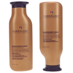 Simple Pureology Nanoworks Gold Shampoo 9 Oz & Conditioner 9 Oz Combo Pack -Laladaisy Trendy 1445372.01 2