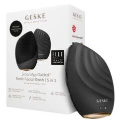 Simple GESKE Sonic Facial Brush 5 In 1 Gray