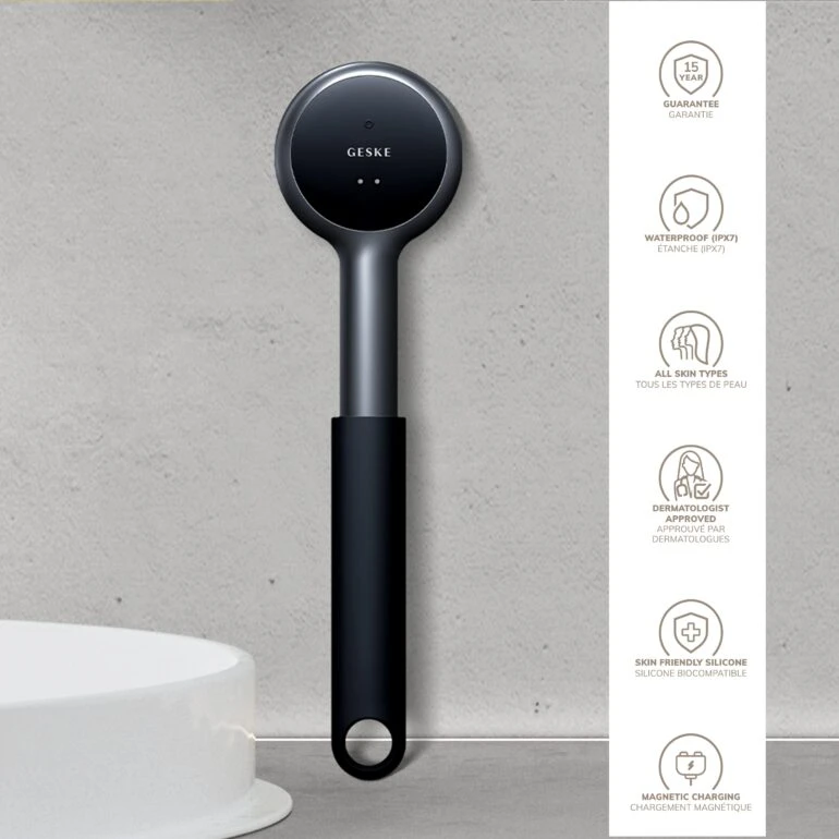 Simple GESKE Sonic LED Full-Body Brush & Intensive Exfoliator 9 In 1 Black 5 Simple GESKE Sonic LED Full-Body Brush & Intensive Exfoliator 9 In 1 Black - Image 3