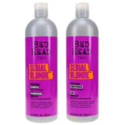 Simple TIGI Serial Blonde Restoring Shampoo 25.36 Oz & Serial Blonde Restoring Conditioner 25.36 Oz Combo Pack -Laladaisy Trendy 1446016.01 2