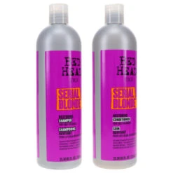 Simple TIGI Serial Blonde Restoring Shampoo 25.36 Oz & Serial Blonde Restoring Conditioner 25.36 Oz Combo Pack -Laladaisy Trendy 1446016.06 2