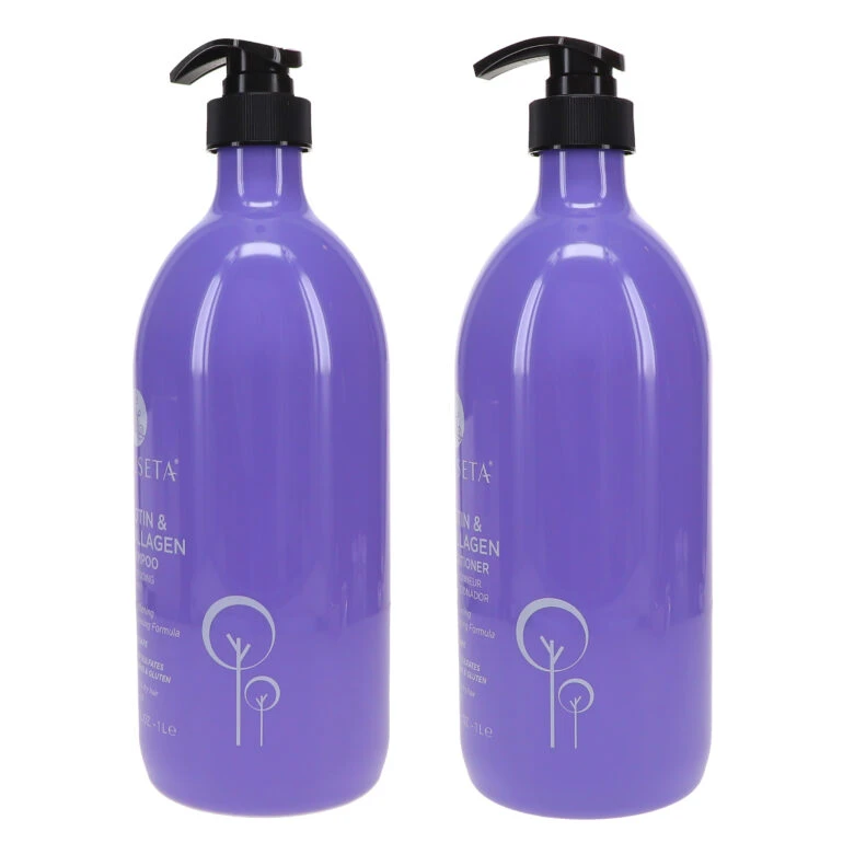 Simple Luseta Biotin & Collagen Shampoo 33.8 Oz & Biotin & Collagen Conditioner 33.8 Oz Combo Pack 4 Simple Luseta Biotin & Collagen Shampoo 33.8 Oz & Biotin & Collagen Conditioner 33.8 Oz Combo Pack - Image 2