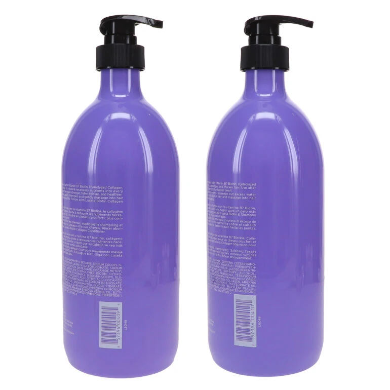 Simple Luseta Biotin & Collagen Shampoo 33.8 Oz & Biotin & Collagen Conditioner 33.8 Oz Combo Pack 7 Simple Luseta Biotin & Collagen Shampoo 33.8 Oz & Biotin & Collagen Conditioner 33.8 Oz Combo Pack - Image 5