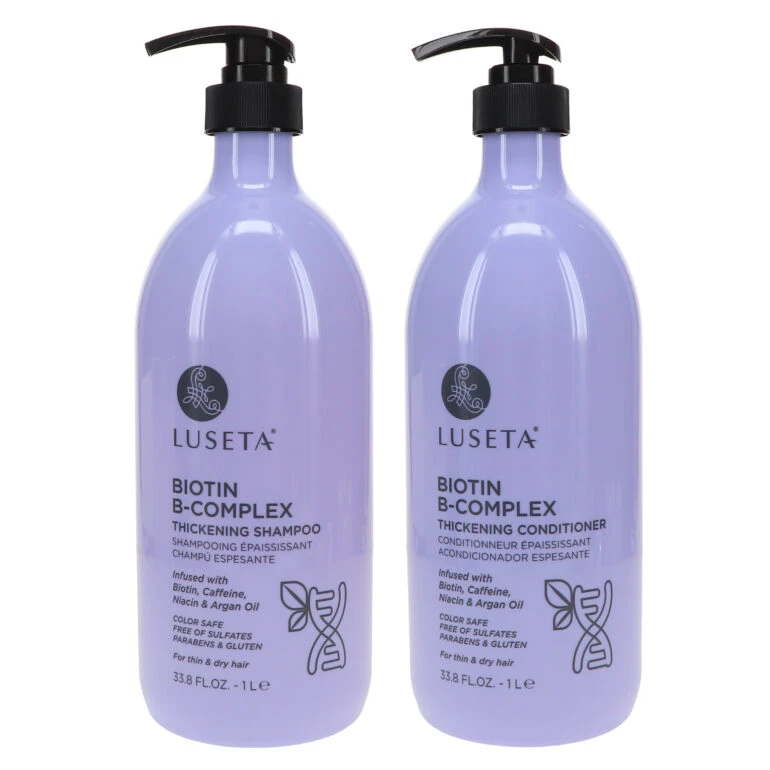Simple Luseta Biotin B-Complex Thickening Shampoo 33.8 Oz & Biotin B-Complex Thickening Conditioner 33.8 Oz Combo Pack 6 Simple Luseta Biotin B-Complex Thickening Shampoo 33.8 Oz & Biotin B-Complex Thickening Conditioner 33.8 Oz Combo Pack - Image 4