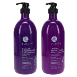 Simple Luseta Color Brightening Purple Shampoo 33.8 Oz & Color Brightening Purple Conditioner 33.8 Oz Combo Pack -Laladaisy Trendy 1446560.06