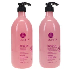 Simple Luseta Rose Oil Shampoo 33.8 Oz & Rose Oil Conditioner 33.8 Oz Combo Pack -Laladaisy Trendy 1446563.06