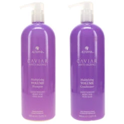 Simple Alterna CAVIAR Anti-Aging Multiplying Volume Shampoo 33.8 Oz & Anti-Aging Multiplying Volume Conditioner 33.8 Oz Combo Pack -Laladaisy Trendy 1446584.01 2
