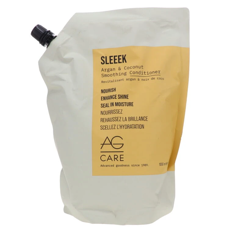 Simple AG Care Sleeek Argan & Coconut Smoothing Conditioner 33.8 Oz 3 Simple AG Care Sleeek Argan & Coconut Smoothing Conditioner 33.8 Oz