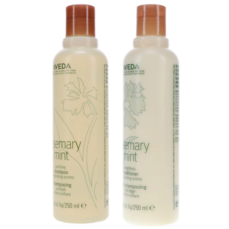 Simple Aveda Rosemary Mint Shampoo 8.5 Oz & Rosemary Mint Conditioner 8.5 Oz Combo Pack 4 Simple Aveda Rosemary Mint Shampoo 8.5 Oz & Rosemary Mint Conditioner 8.5 Oz Combo Pack - Image 2