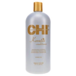 Simple CHI Keratin Reconstructing Shampoo 32 Oz & Keratin Reconstructing Conditioner 32 Oz Combo Pack -Laladaisy Trendy chi keratin reconstructing shampoo and conditioner 32oz combo 1433352.8 2