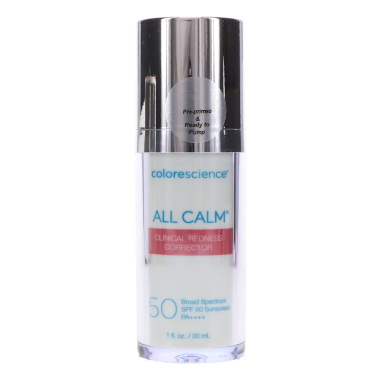Simple Colorescience All Calm Clinical Redness Corrector SPF 50 Broad Spectrum 1 Oz