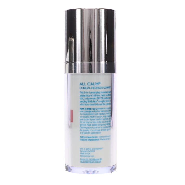 Simple Colorescience All Calm Clinical Redness Corrector SPF 50 Broad Spectrum 1 Oz - Image 3