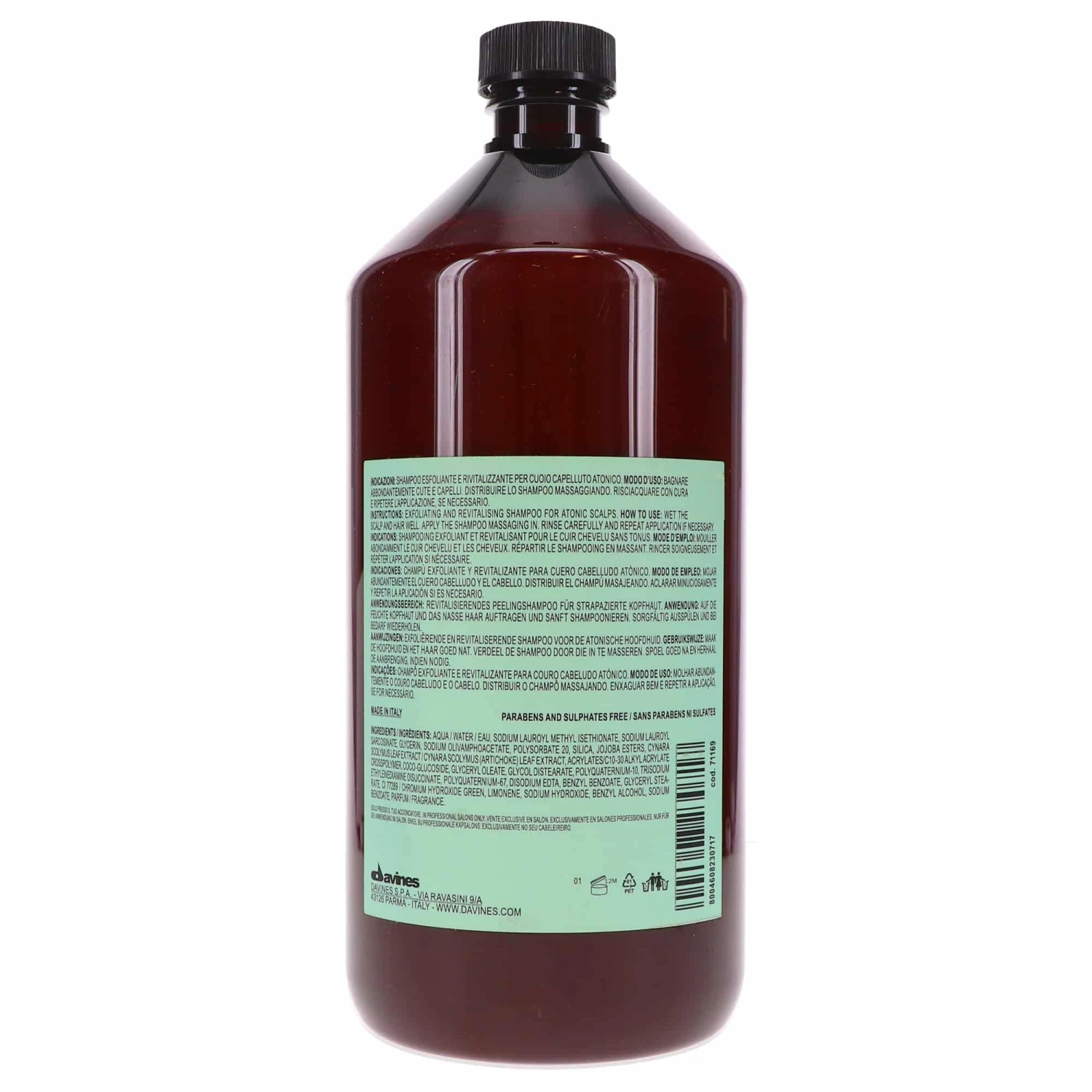 Simple Davines Detoxifying Scrub Shampoo 33.8 Oz. 7 Simple Davines Detoxifying Scrub Shampoo 33.8 Oz. - Image 5
