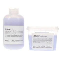 Simple Davines LOVE Smoothing Shampoo 8.45 Oz & LOVE Smoothing Conditioner 8.45 Oz Combo Pack