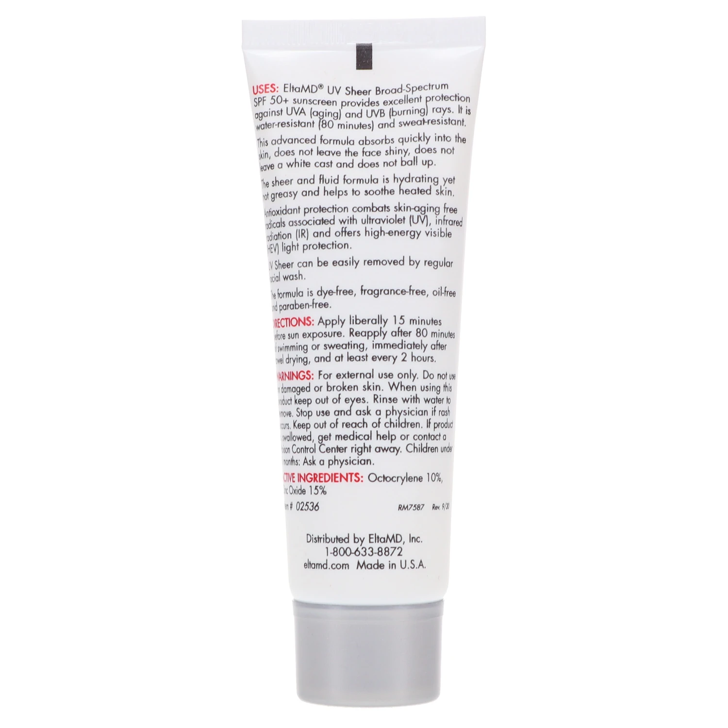 Simple EltaMD UV Sheer Broad Spectrum SPF 50+ 1.7 Oz 6 Simple EltaMD UV Sheer Broad Spectrum SPF 50+ 1.7 Oz - Image 4