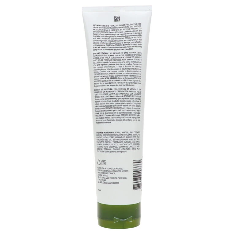 Simple Matrix Biolage Strength Recovery Conditioning Cream 9.5 Oz 8 Simple Matrix Biolage Strength Recovery Conditioning Cream 9.5 Oz - Image 6