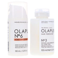 Simple Olaplex No. 3 Hair Perfector 3.3 Oz & No. 6 Bond Smoother Reparative Styling Creme 3.3 Oz Combo Pack -Laladaisy Trendy olaplex no3 and no6 good photo 1435269.6 7