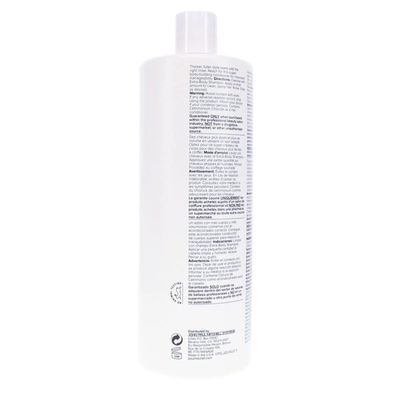 Simple Paul Mitchell Extra-Body Conditioner 33.8 Oz 6 Simple Paul Mitchell Extra-Body Conditioner 33.8 Oz - Image 4