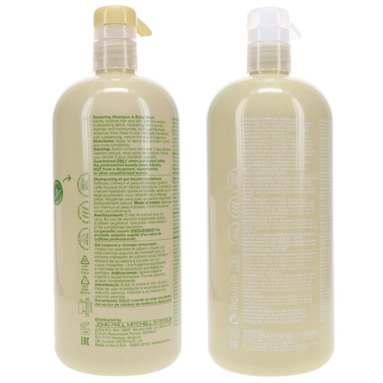 Simple Paul Mitchell Tea Tree Hemp Restoring Shampoo & Body Wash 33.8 Oz & Tea Tree Hemp Restoring Conditioner & Body Lotion 33.8 Oz Combo Pack 5 Simple Paul Mitchell Tea Tree Hemp Restoring Shampoo & Body Wash 33.8 Oz & Tea Tree Hemp Restoring Conditioner & Body Lotion 33.8 Oz Combo Pack - Image 3