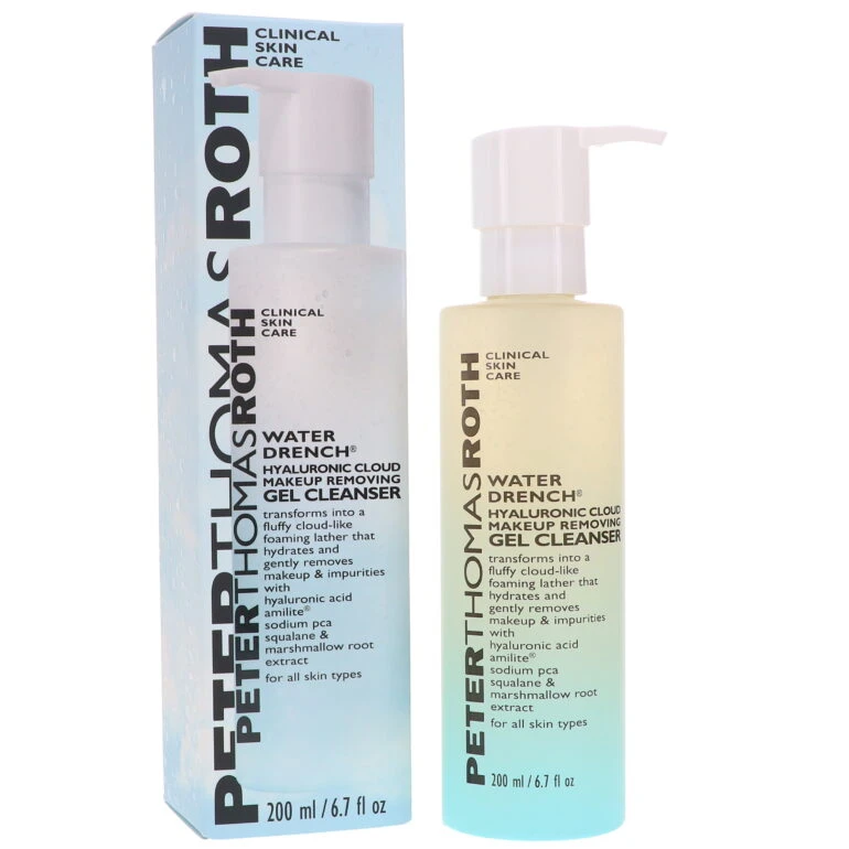 Simple Peter Thomas Roth Water Drench Hyaluronic Cloud Makeup Removing Gel Cleanser 6.7 Oz 9 Simple Peter Thomas Roth Water Drench Hyaluronic Cloud Makeup Removing Gel Cleanser 6.7 Oz - Image 7