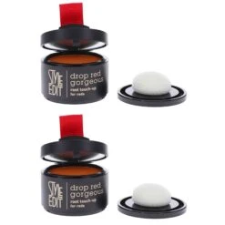 Simple Style Edit Drop Red Gorgeous Touch Up Powder Light Red 0.13 Oz 2 Pack